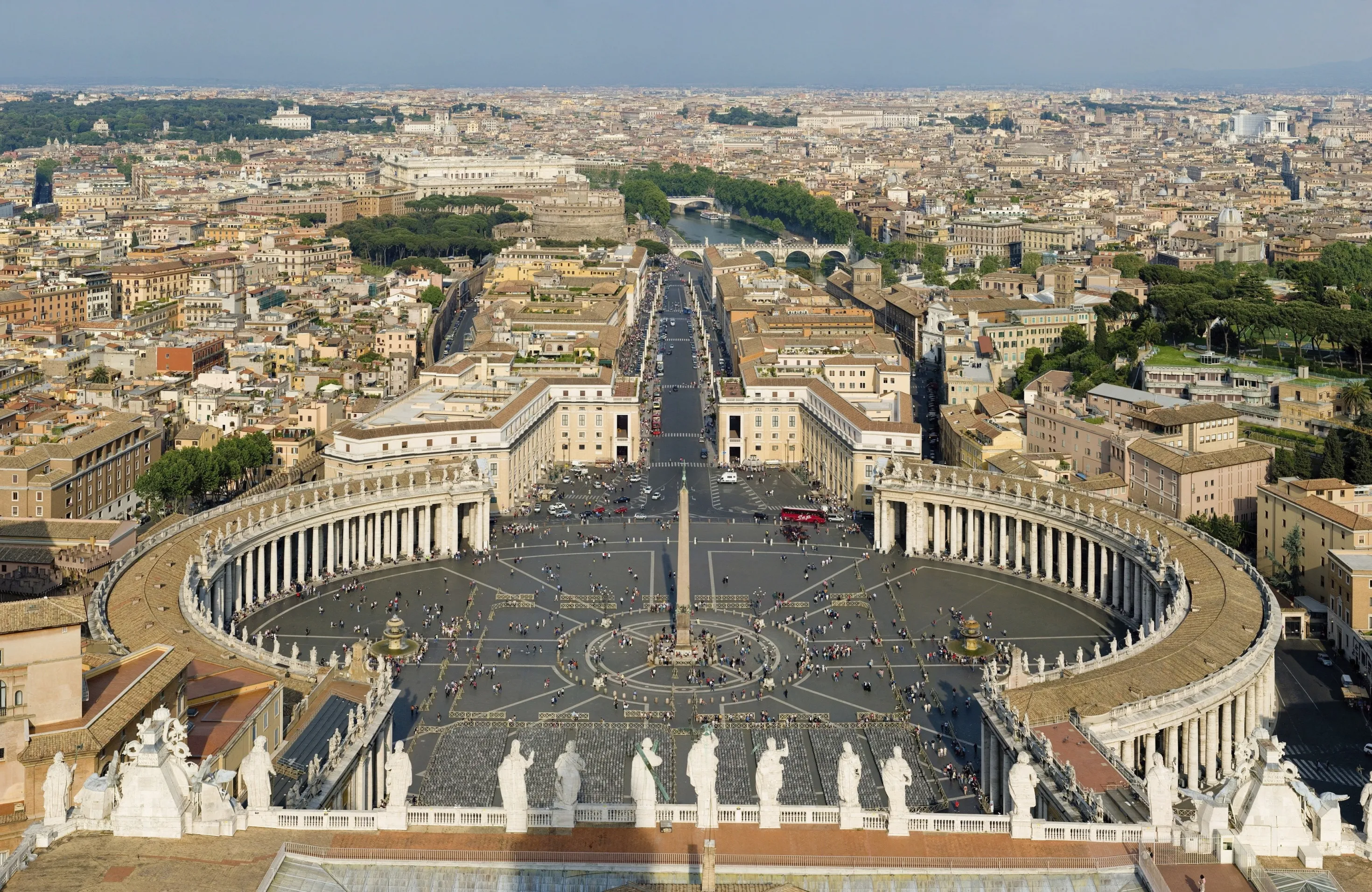 Aerial view of Vatican City, Rome